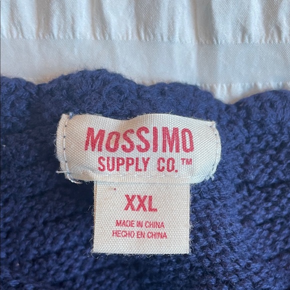 🌟 Mossimo Supply Co. Navy Knit Colorful Tank Top Chevron Festival Boho - Picture 4 of 4